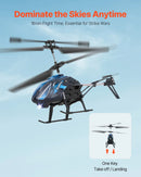 VEVOR RC helikopters, 2,4 GHz tālvadības helikopters, 3,5 kanālu RC lidaparāts bērniem, 16 minūšu lidojuma laiks, augstuma noturēšana, viena pogas pacelšanās/nosēšanās un LED gaismas, rotaļlieta bērniem no 8 gadu vecuma