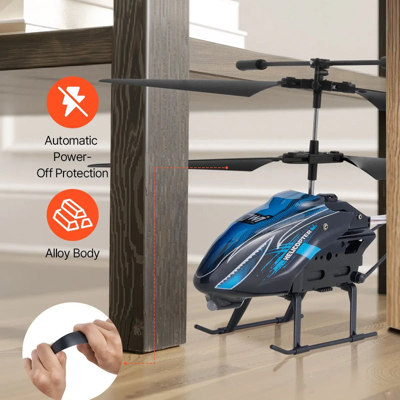 VEVOR RC helikopters, 2,4 GHz tālvadības helikopters, 3,5 kanālu RC lidaparāts bērniem, 16 minūšu lidojuma laiks, augstuma noturēšana, viena pogas pacelšanās/nosēšanās un LED gaismas, rotaļlieta bērniem no 8 gadu vecuma
