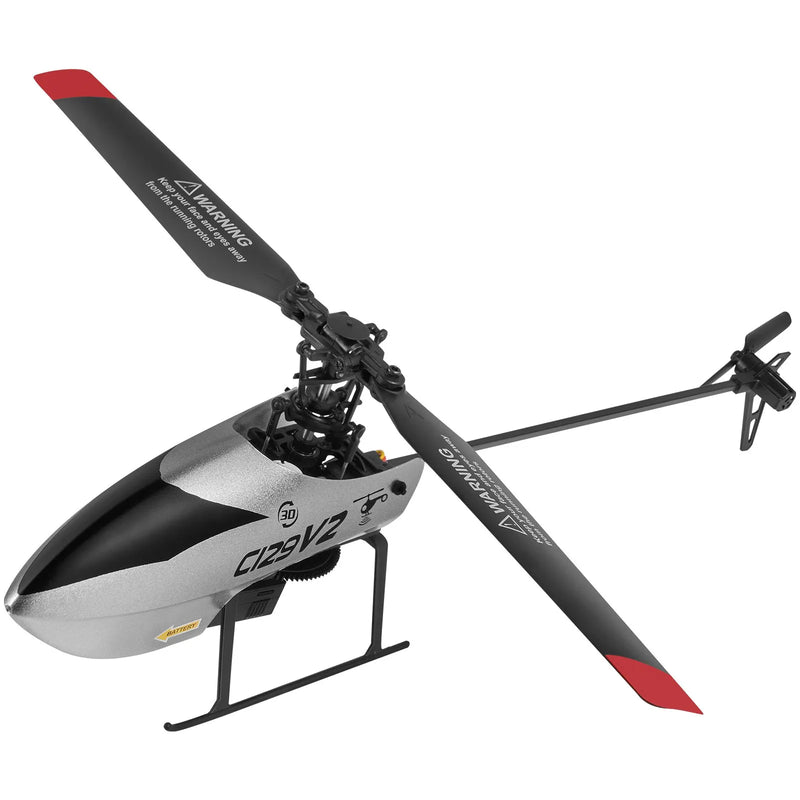 VEVOR RC helikopters, 2,4 GHz vienas propellera tālvadības helikopters ar žiroskopu, 4 kanālu RC lidaparāts iesācējiem, 39 minūšu lidojuma laiks, viena taustiņa pacelšanās/nosēšanās, rotaļlieta bērniem no 8 gadu vecuma