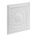 VEVOR PVC griestu flīzes 605 × 605 mm, 12 gab., baltas 3D ģeometriskas dekoratīvās plāksnes, gluda PVC virsma piekaramajiem griestiem, triecienizturīgas, krāsojamas, viegli griežamas, modernam mājas un biroja interjeram