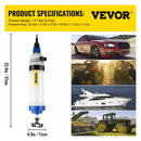 VEVOR manuālais transmisijas šķidruma sūknis ATF uzpildes sistēmai, eļļas un šķidrumu ekstraktors 1,5 l liela ietilpība, automātiskās transmisijas šķidruma sūknis ar ATF uzpildes adapteriem