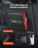 VEVOR 3000 W monobloka auto audio pastiprinātājs, 1 kanāls, Class D, 1/2/4 Ω