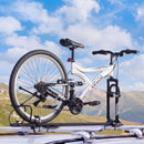 VEVOR velosipēda jumta turētājs, 16 kg, 1 velosipēdam, alumīnija sakausējums un Q235 tērauds, melns