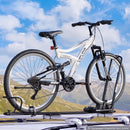 VEVOR salokāms velosipēda jumta turētājs automašīnai, 1 velosipēdam, kravnesība 20 kg, alumīnija sakausējums un tērauds, ar drošības slēdzeni, melns
