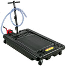 VEVOR portatīva zema profila eļļas notecināšanas panna ar sūkni, 64 L ietilpība, 8 ft šļūtene, piemērota SUV, automašīnām un kravas automašīnām.