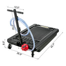 VEVOR portatīva zema profila eļļas notecināšanas panna ar sūkni, 64 L ietilpība, 8 ft šļūtene, piemērota SUV, automašīnām un kravas automašīnām.