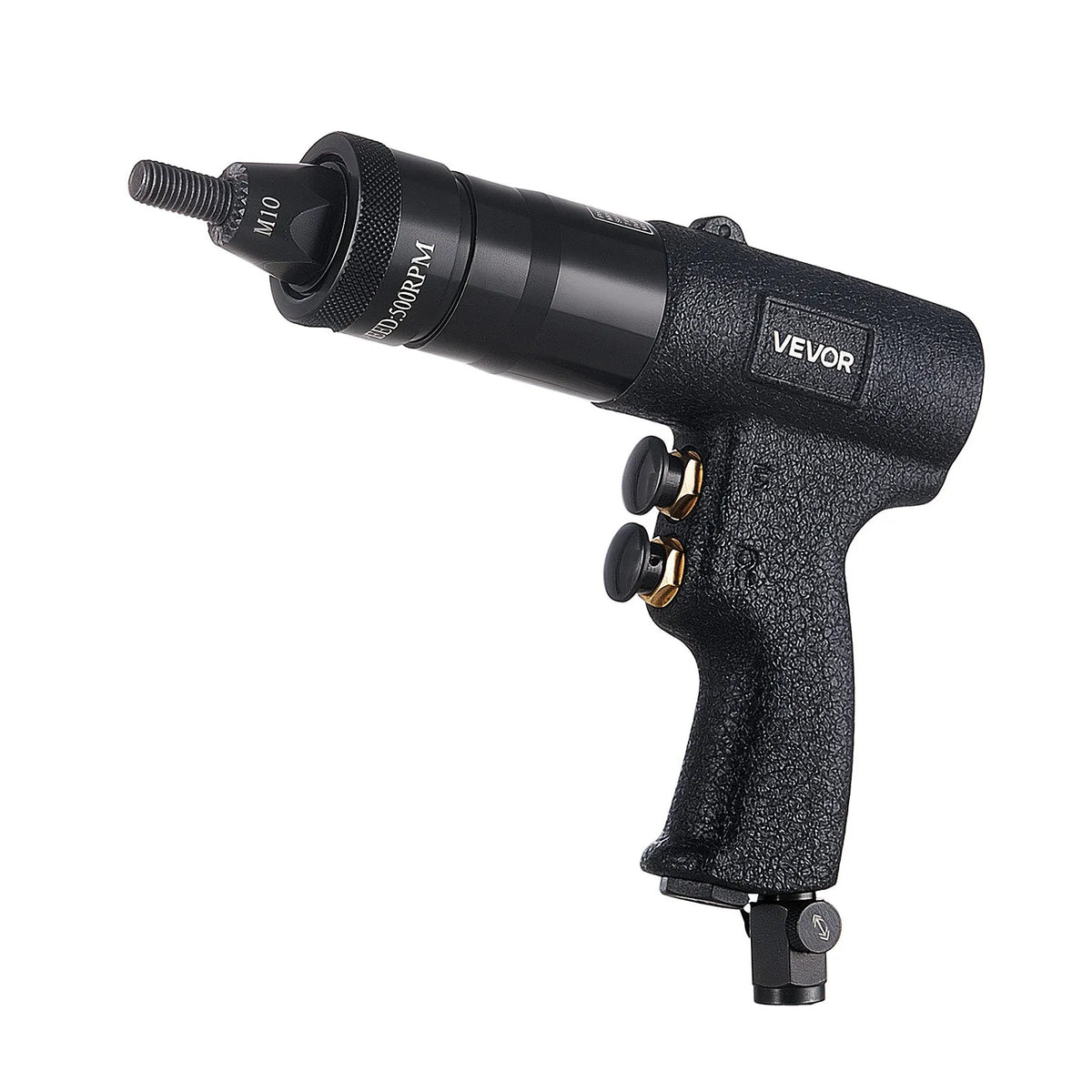 VEVOR Pneumatic Rivet Nut Gun M5–M10, 11 kN, with 20 Inserts, Forward and Reverse
