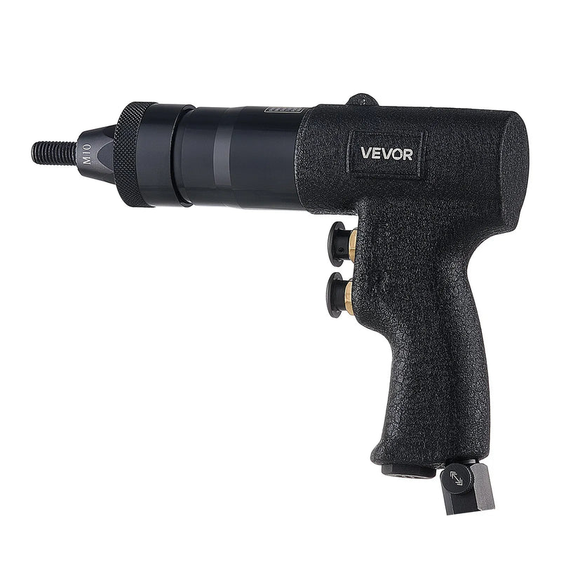 VEVOR pneimatiskais kniedējamo uzgriežņu instruments, M5 M6 M8 M10 uzgaļi, 20 serdeņi, 2500 LBS spēks, turpgaitas un reversa slēdzis, gaisa kniedējamo uzgriežņu pistole auto, celtniecībai un rūpniecībai