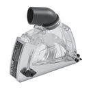 VEVOR griešanas putekļu pārsegs leņķa slīpmašīnai, universāls 10,2–12,7 cm leņķa slīpmašīnas putekļu pārsegs ar 6 stiprinājuma paplāksnēm un 12,7 cm dimanta slīpēšanas kausa disku, regulējams griešanas dziļums, savienojams ar putekļsūcēju