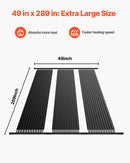 VEVOR Saules baseina sildītājs, 1,22 × 7,32 m HDPE baseina apsildes sistēma ar pilnu piederumu komplektu, universāls saules panelis ūdens temperatūras paaugstināšanai, piemērots virszemes un iebūvējamajiem baseiniem