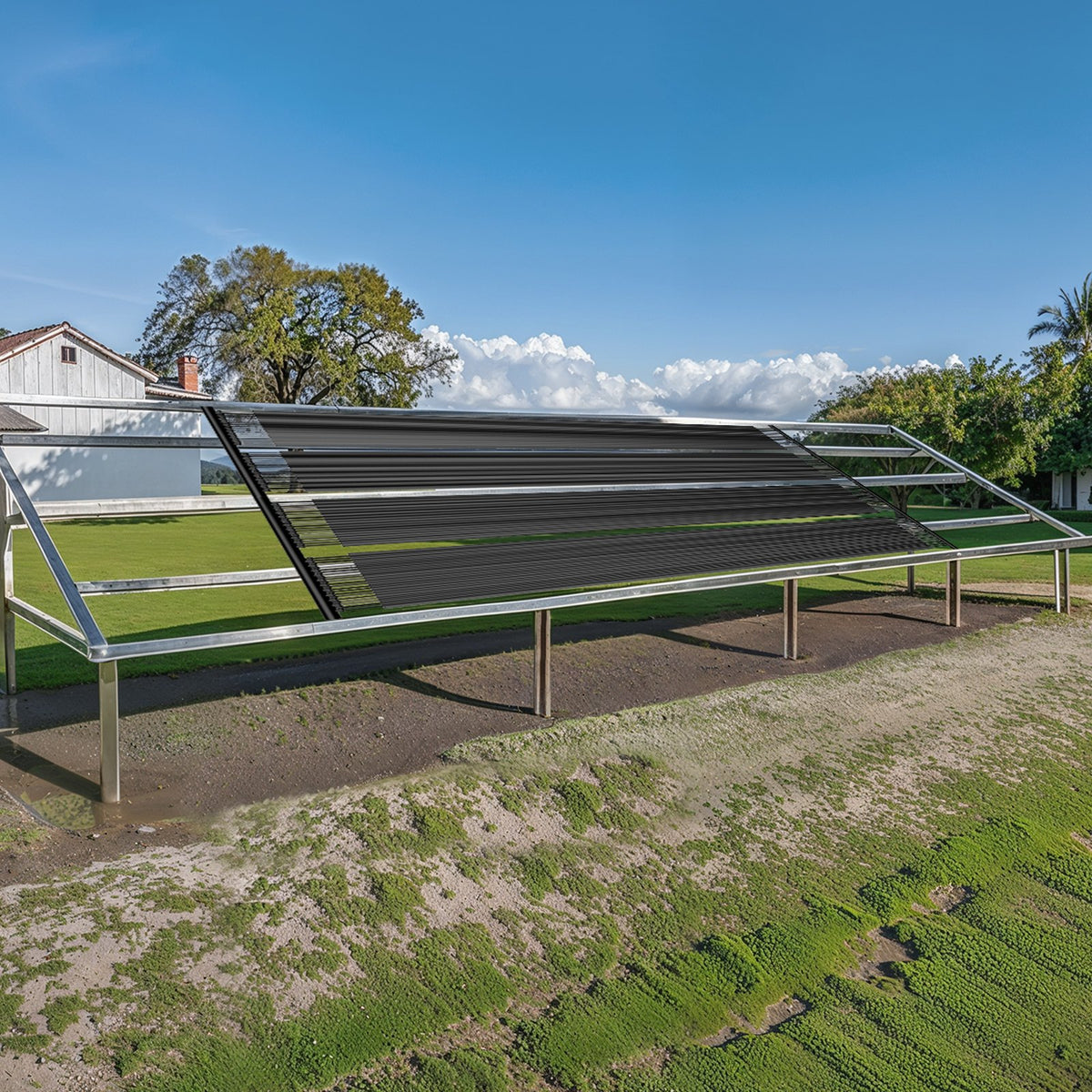 VEVOR Solar Pool Heater, 0.84 × 6.1 m HDPE Solar Collector Panel (2 pcs), Durable and Weather-Resistant, with Complete Accessory Kit, Universal Solution for Water Temperature Increase for Above-Ground and In-Ground Pools