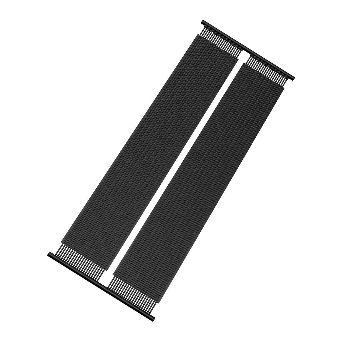 VEVOR Solar Pool Heater, 0.84 × 6.1 m HDPE Solar Collector Panel (2 pcs), Durable and Weather-Resistant, with Complete Accessory Kit, Universal Solution for Water Temperature Increase for Above-Ground and In-Ground Pools