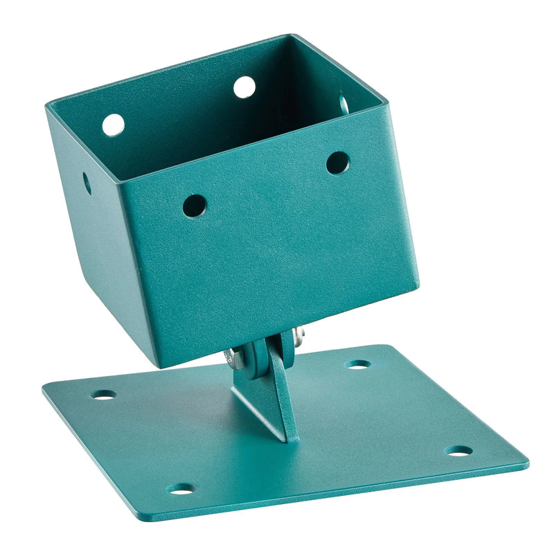 VEVOR šūpoļu rāmja kronšteini, 4 gab. smagas slodzes izlīdzināšanas stiprinājumi šūpoļu komplektam, piemēroti 101,6 × 101,6 mm statņiem (faktiskais izmērs 91 × 91 mm), 45°–60° leņķa diapazons, nerūsējošā tērauda