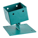 VEVOR šūpoļu rāmja kronšteini, 4 gab. smagas slodzes izlīdzināšanas stiprinājumi šūpoļu komplektam, piemēroti 101,6 × 101,6 mm statņiem (faktiskais izmērs 91 × 91 mm), 45°–60° leņķa diapazons, nerūsējošā tērauda