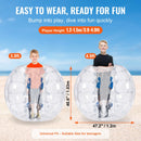 VEVOR piepūšamā bumper bumba 1 gab., 1,2 m sumo zorb bumba pusaudžiem un pieaugušajiem, 0,8 mm PVC cilvēka kāmja burbuļbumba āra komandu spēlēm dārzā, pagalmā un parkā