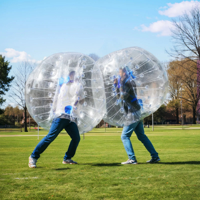 VEVOR piepūšamā bumper bumba 1 gab., 1,2 m sumo zorb bumba pusaudžiem un pieaugušajiem, 0,8 mm PVC cilvēka kāmja burbuļbumba āra komandu spēlēm dārzā, pagalmā un parkā