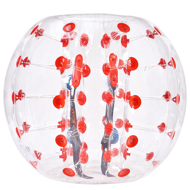 VEVOR piepūšamā bumper bumba 1 gab., 1,2 m sumo zorb bumba pusaudžiem un pieaugušajiem, 0,8 mm PVC cilvēka kāmja burbuļbumba āra komandu spēlēm dārzā, pagalmā un parkā