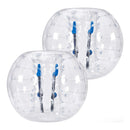 VEVOR piepūšamās bumper bumbas 2 gab., 1,2 m sumo zorb bumbas pusaudžiem un pieaugušajiem, 0,8 mm PVC cilvēka kāmja burbuļbumbas āra komandu spēlēm dārzā, pagalmā un parkā