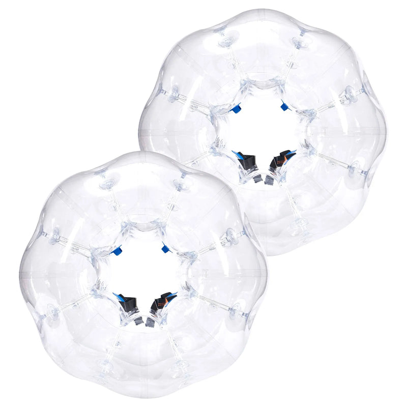 VEVOR piepūšamās bumper bumbas 2 gab., 1,2 m sumo zorb bumbas pusaudžiem un pieaugušajiem, 0,8 mm PVC cilvēka kāmja burbuļbumbas āra komandu spēlēm dārzā, pagalmā un parkā