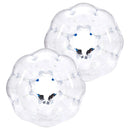 VEVOR piepūšamās bumper bumbas 2 gab., 1,2 m sumo zorb bumbas pusaudžiem un pieaugušajiem, 0,8 mm PVC cilvēka kāmja burbuļbumbas āra komandu spēlēm dārzā, pagalmā un parkā