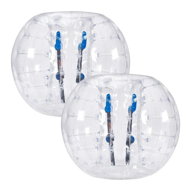 VEVOR piepūšamās bumper bumbas 2 gab., 1,2 m sumo zorb bumbas pusaudžiem un pieaugušajiem, 0,8 mm PVC cilvēka kāmja burbuļbumbas āra komandu spēlēm dārzā, pagalmā un parkā