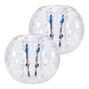 VEVOR piepūšamās bumper bumbas 2 gab., 1,2 m sumo zorb bumbas pusaudžiem un pieaugušajiem, 0,8 mm PVC cilvēka kāmja burbuļbumbas āra komandu spēlēm dārzā, pagalmā un parkā