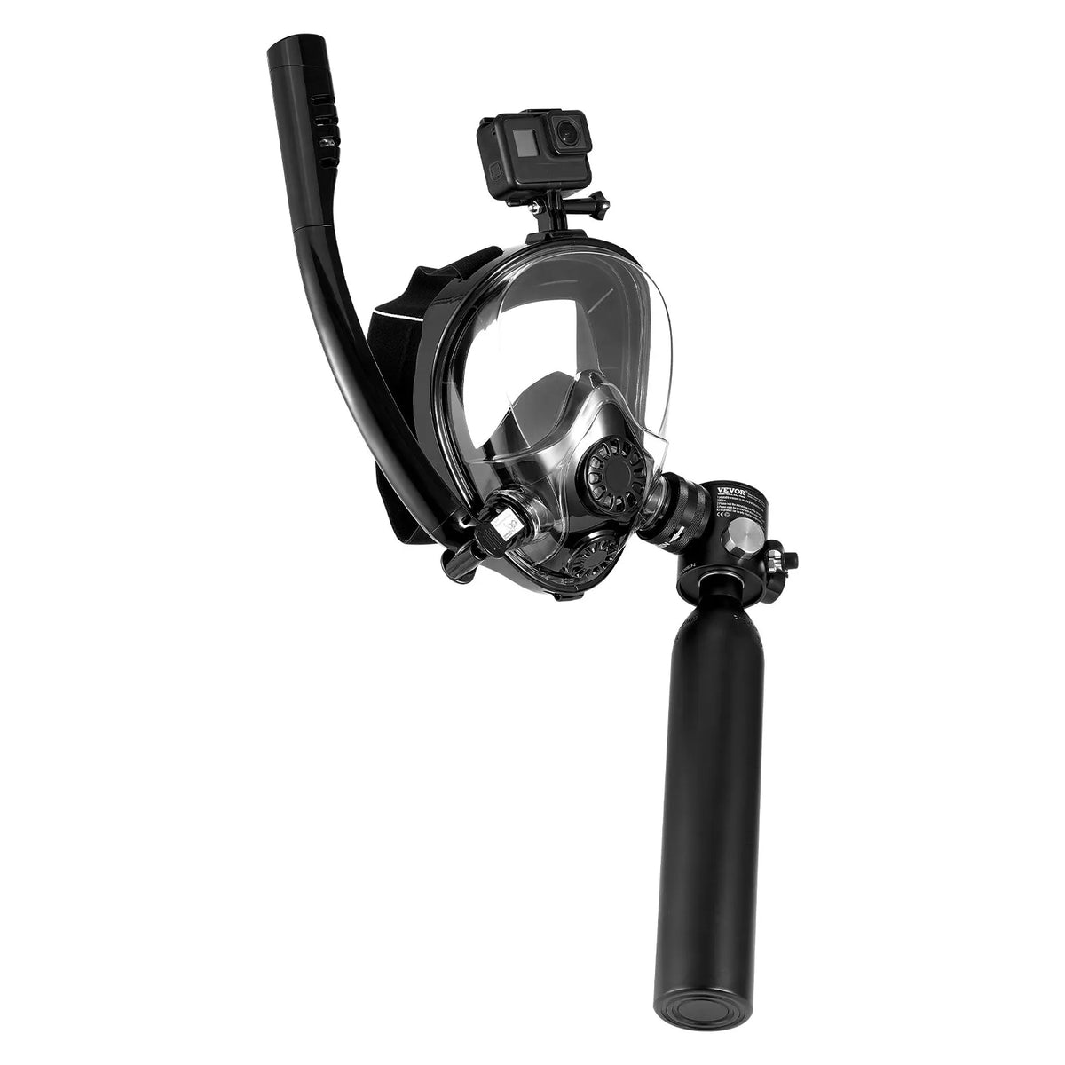 VEVOR mini diving cylinder 0.5 l with snorkelling mask, 5–10 min, up to 10 m