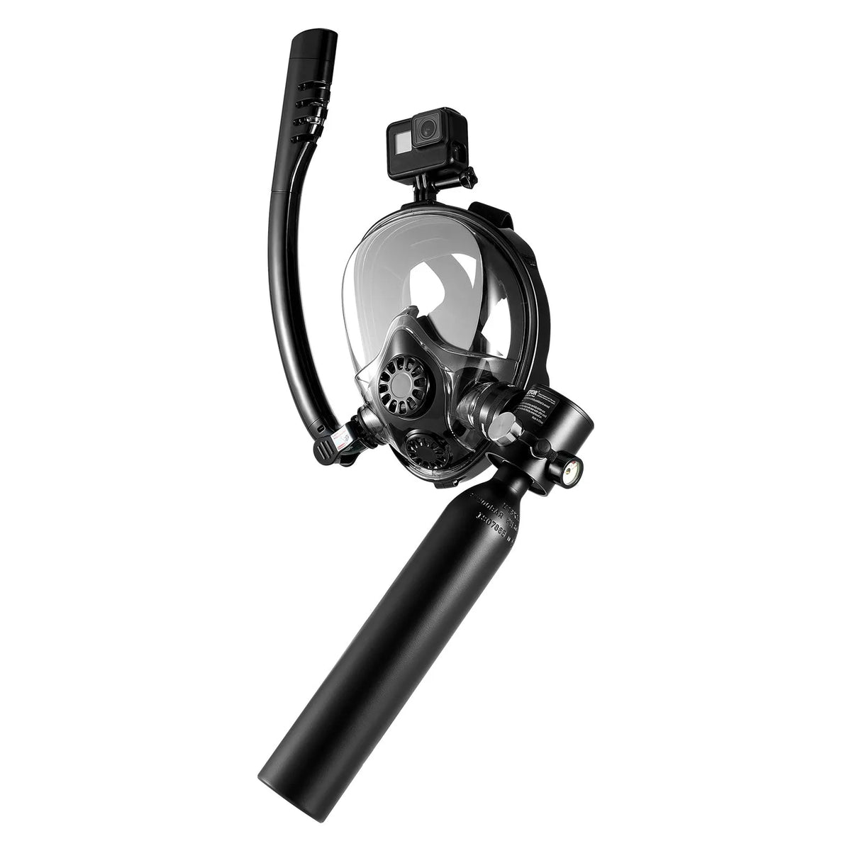 VEVOR mini diving cylinder 0.5 l with snorkelling mask, 5–10 min, up to 10 m