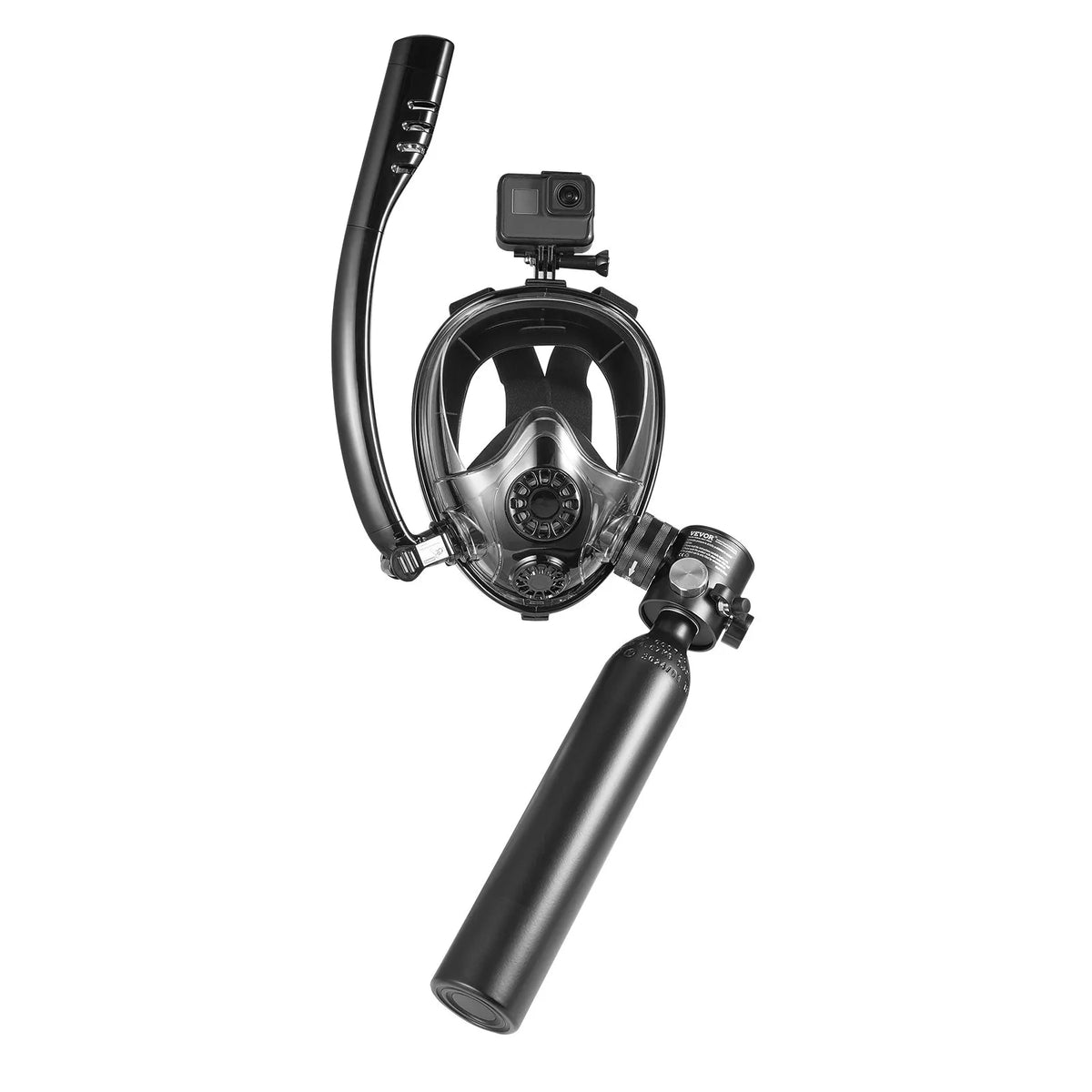 VEVOR Mini Diving Cylinder 0.5 L with Hand Pump and Adapter, 5–10 min, up to 10 m