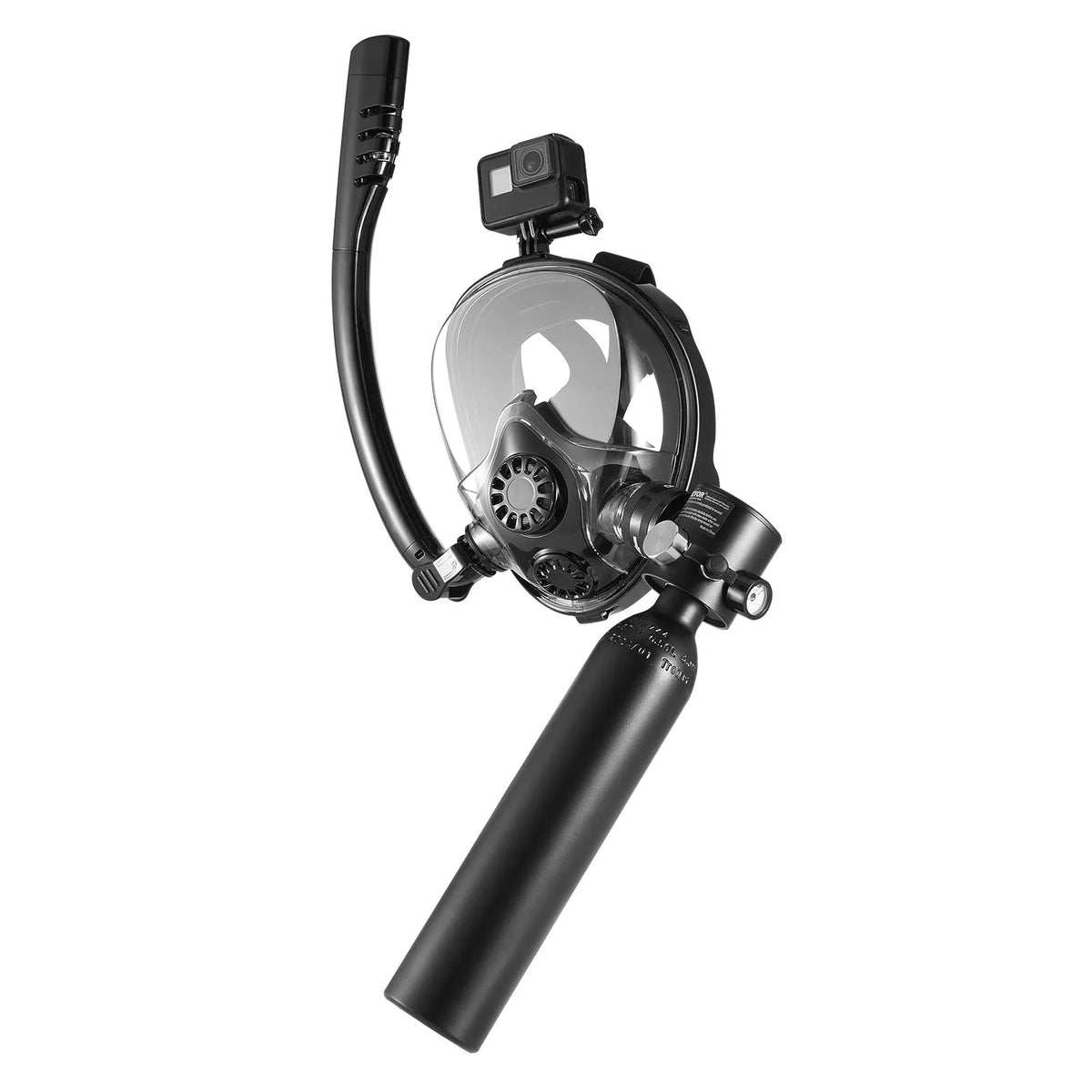 VEVOR Mini Diving Cylinder 0.5 L with Hand Pump and Adapter, 5–10 min, up to 10 m