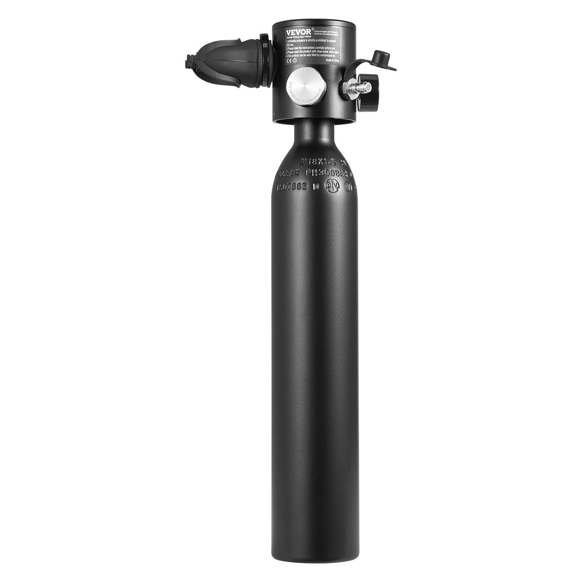 VEVOR Mini Diving Cylinder 0.5 L with Hand Pump, 5–10 min, up to 30 m