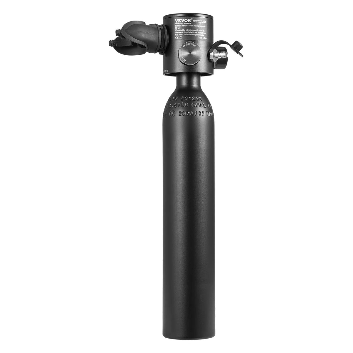 VEVOR Mini Diving Cylinder Set 2 × 0.5 L with Hand Pump, 5–10 min, up to 30 m