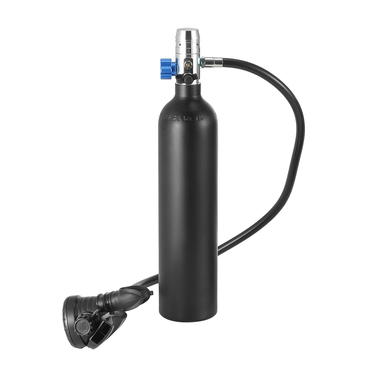 VEVOR Mini Diving Cylinder 1 L with Hand Pump, 15–20 min, up to 30 m