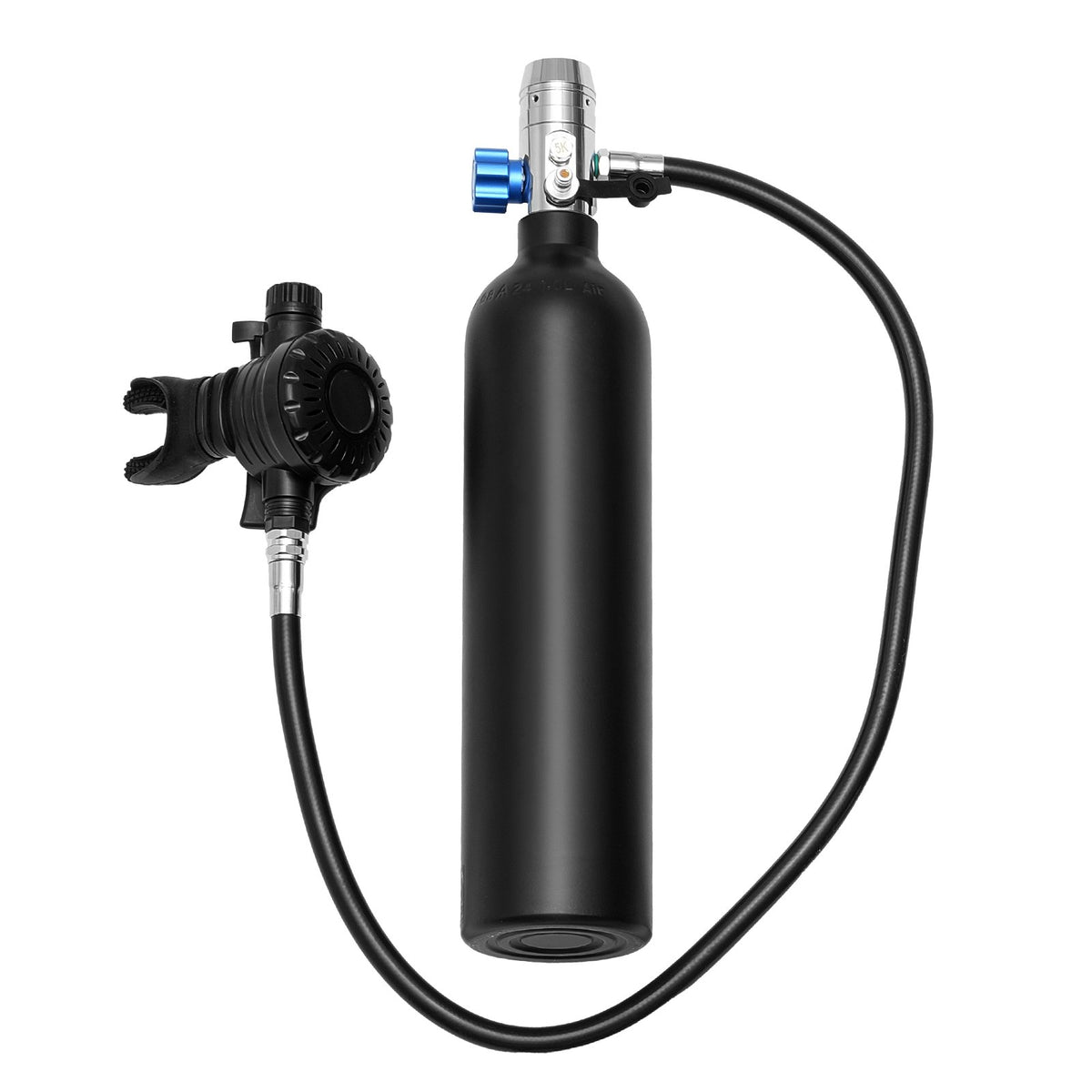 VEVOR Mini Diving Cylinder 1 L with Hand Pump, 15–20 min, up to 30 m