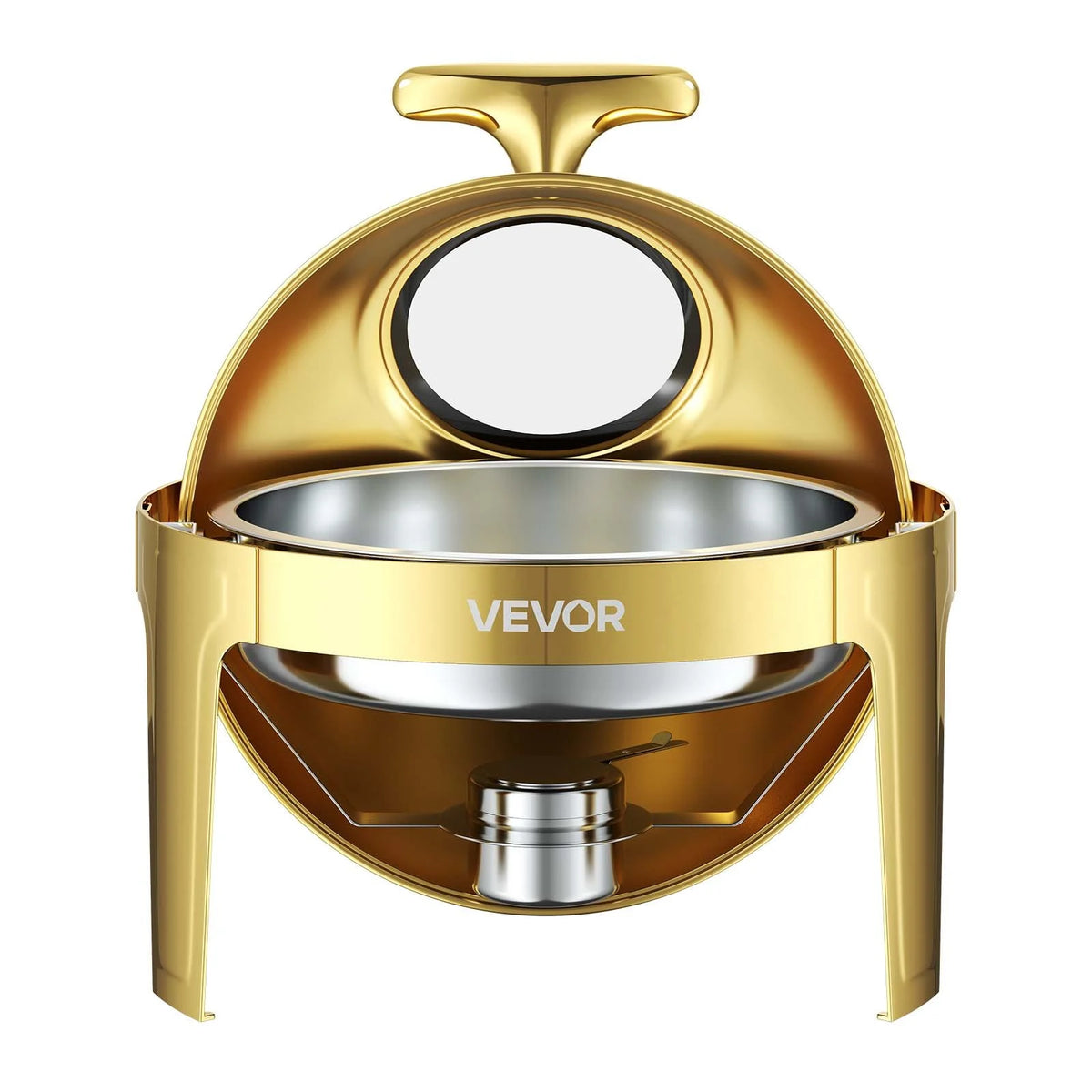 VEVOR 5,7 l apaļš ēdiena sildītājs ar roll-top vāku bufetēm