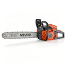 VEVOR benzīna motorzāģis 508 mm, 62 cm³, 2,7 kW, 2-taktu dzinējs, motorzāģis koku zāģēšanai, zaru apgriešanai un teritorijas tīrīšanai, ar sinhronizētu droseles čoku, neslīdošu rokturi un 2 tvertnēm