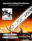 VEVOR benzīna motorzāģis 508/558,8 mm, 62 cm³, 2,7 kW, 2-taktu dzinējs, motorzāģis koku zāģēšanai, zaru apgriešanai un teritorijas tīrīšanai, ar sinhronizētu droseles čoku, neslīdošu rokturi un 2 tvertnēm