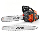 VEVOR benzīna motorzāģis 508/558,8 mm, 62 cm³, 2,7 kW, 2-taktu dzinējs, motorzāģis koku zāģēšanai, zaru apgriešanai un teritorijas tīrīšanai, ar sinhronizētu droseles čoku, neslīdošu rokturi un 2 tvertnēm