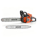 VEVOR benzīna motorzāģis 508/558,8 mm, 62 cm³, 2,7 kW, 2-taktu dzinējs, motorzāģis koku zāģēšanai, zaru apgriešanai un teritorijas tīrīšanai, ar sinhronizētu droseles čoku, neslīdošu rokturi un 2 tvertnēm