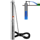 VEVOR 750 W dziļurbuma iegremdējamais sūknis, 7,1 m³/h, 75 m pacēluma augstums, 9,1 m kabelis, IP68