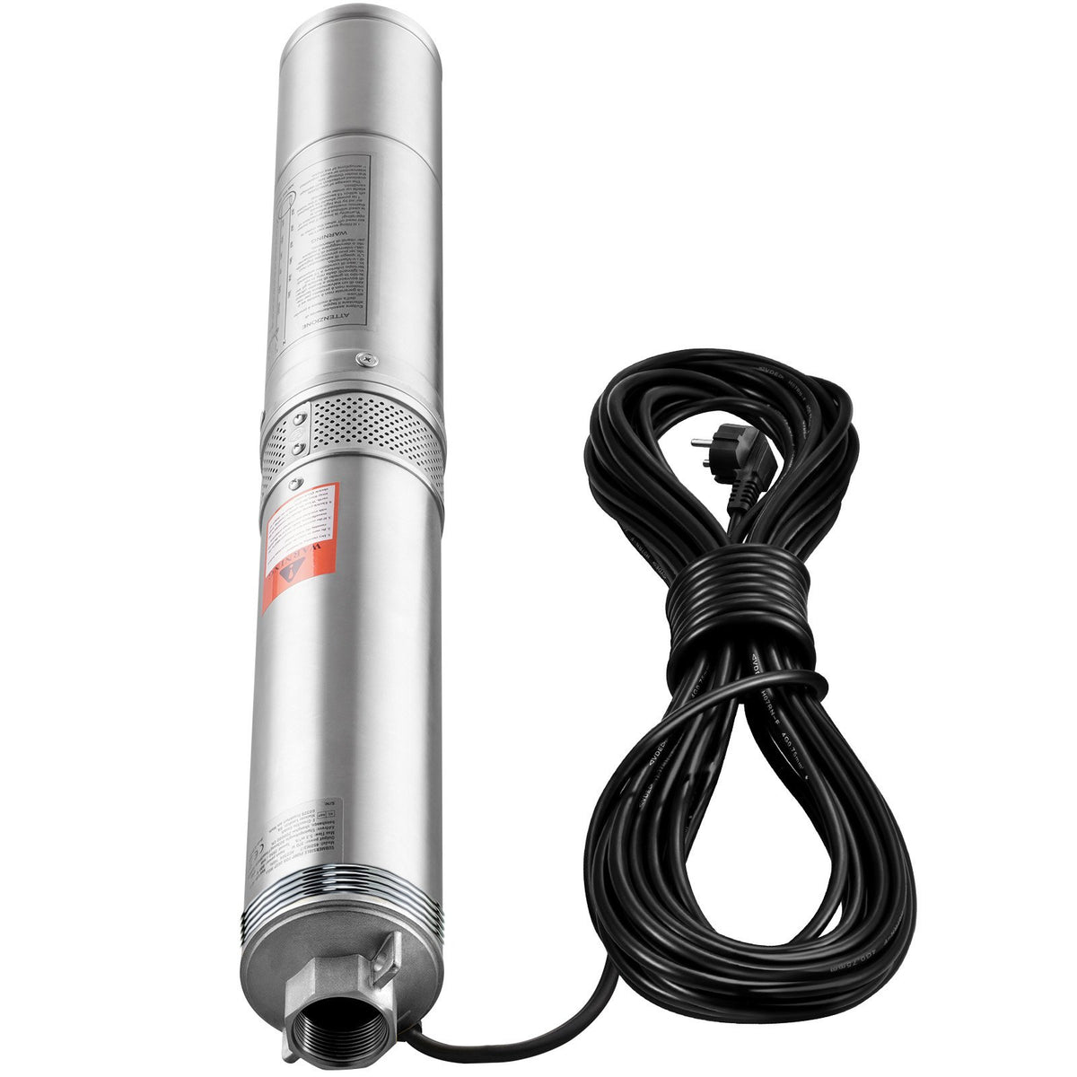 VEVOR 750 W dziļurbuma iegremdējamais sūknis, 7,1 m³/h, 75 m pacēluma augstums, 9,1 m kabelis, IP68