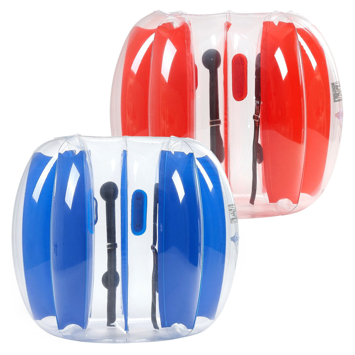 VEVOR Inflatable Sumo Bumper Balls 1.2 m, 0.5 mm PVC, 2 pcs, Red and Blue Stripes