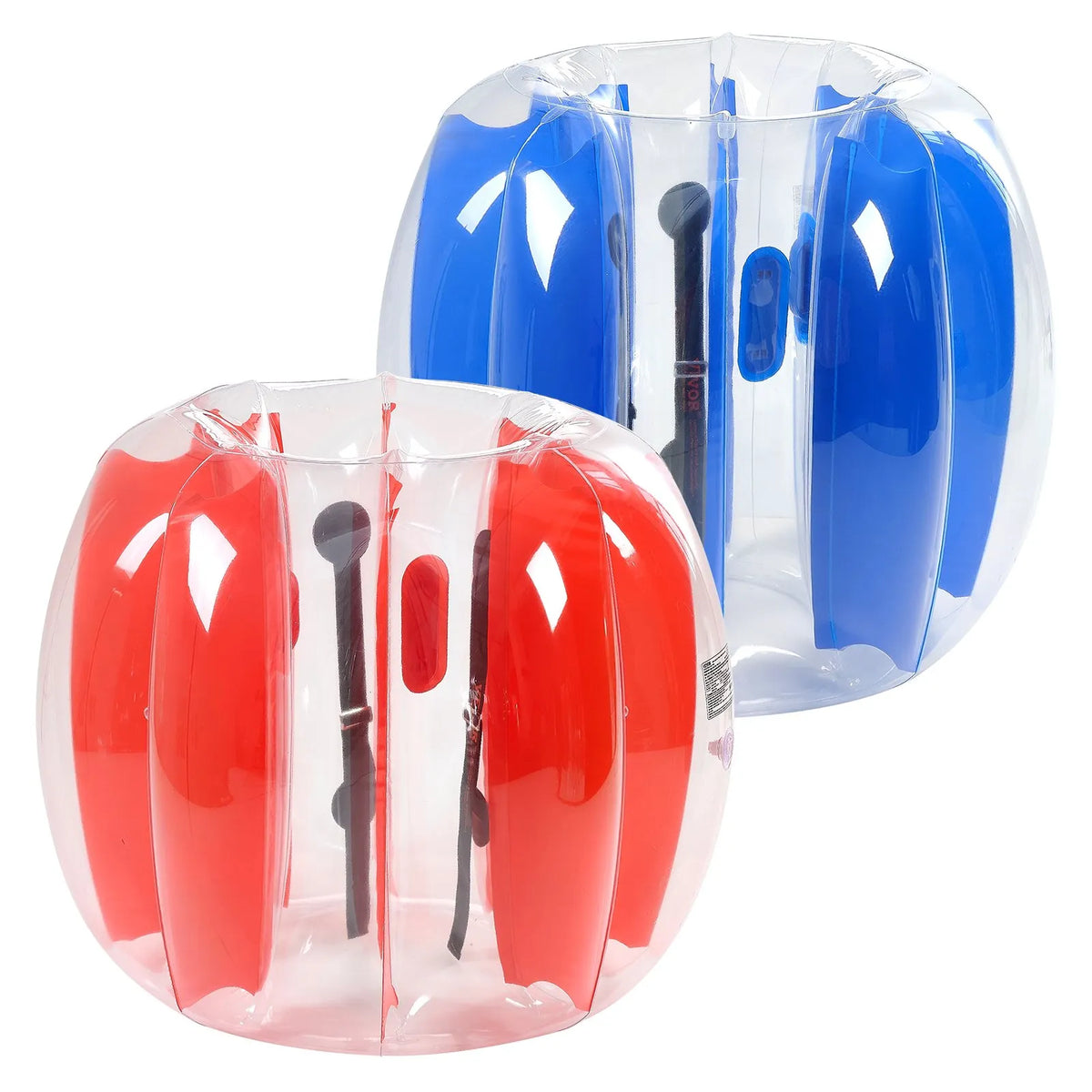 VEVOR Inflatable Sumo Bumper Balls 1.2 m, 0.5 mm PVC, 2 pcs, Red and Blue Stripes