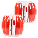 VEVOR piepūšamās bumper bumbas 2 gab., 0,9 m ķermeņa sumo zorb bumbas no bieza PVC āra komandu spēlēm, cilvēka kāmja burbuļbumbas rotaļu laukumiem, pagalmiem un parkiem, sarkanas svītras