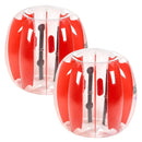 VEVOR piepūšamās bumper bumbas 2 gab., 0,9 m ķermeņa sumo zorb bumbas no bieza PVC āra komandu spēlēm, cilvēka kāmja burbuļbumbas rotaļu laukumiem, pagalmiem un parkiem, sarkanas svītras
