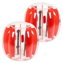 VEVOR piepūšamās bumper bumbas 2 gab., 0,9 m ķermeņa sumo zorb bumbas no bieza PVC āra komandu spēlēm, cilvēka kāmja burbuļbumbas rotaļu laukumiem, pagalmiem un parkiem, sarkanas svītras