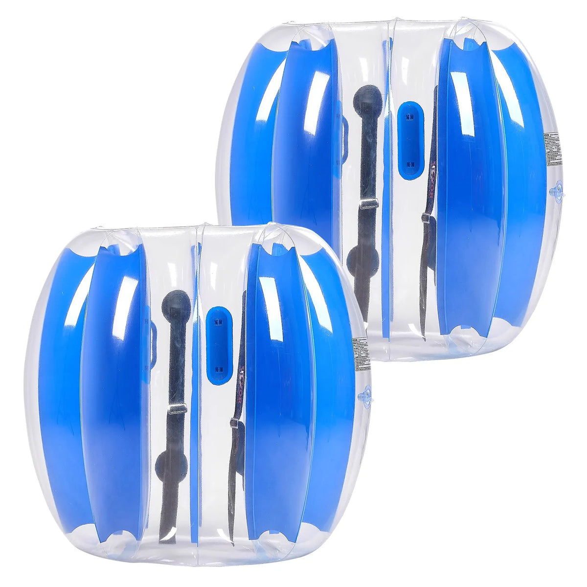 VEVOR täispuhutavad sumo-põrkepallid lastele 0,9 m, 0,3 mm PVC, 2 tk, sinised triibud