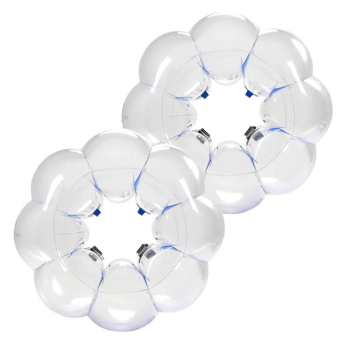 VEVOR täispuhutavad sumo-põrkepallid lastele 0,9 m, 0,3 mm PVC, 2 tk, sinised triibud