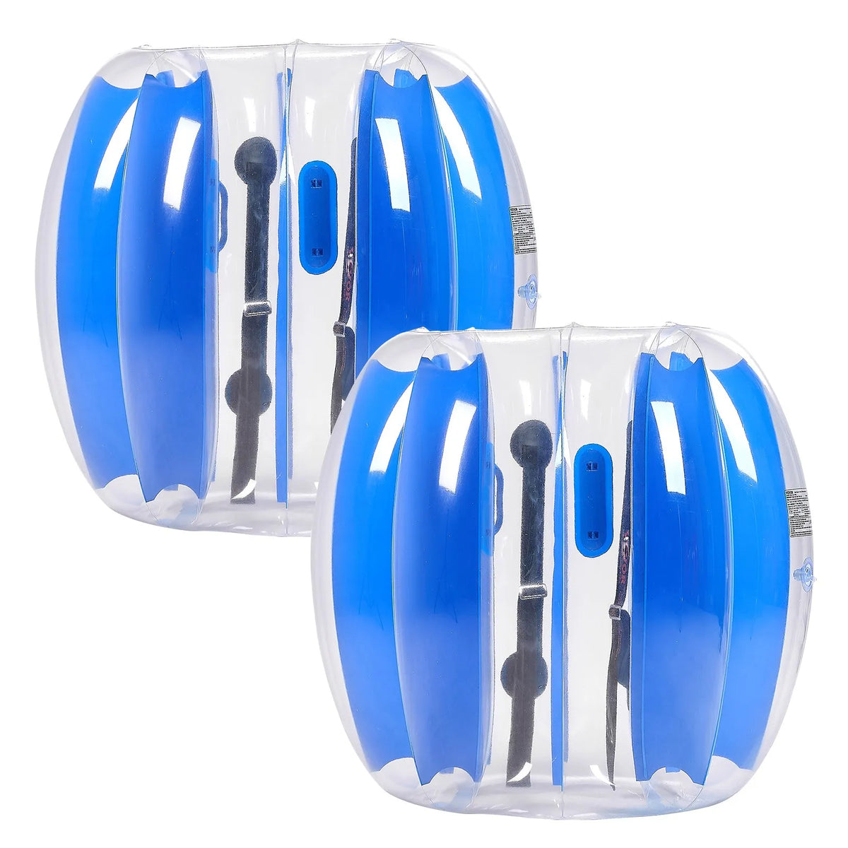 VEVOR täispuhutavad sumo-põrkepallid lastele 0,9 m, 0,3 mm PVC, 2 tk, sinised triibud