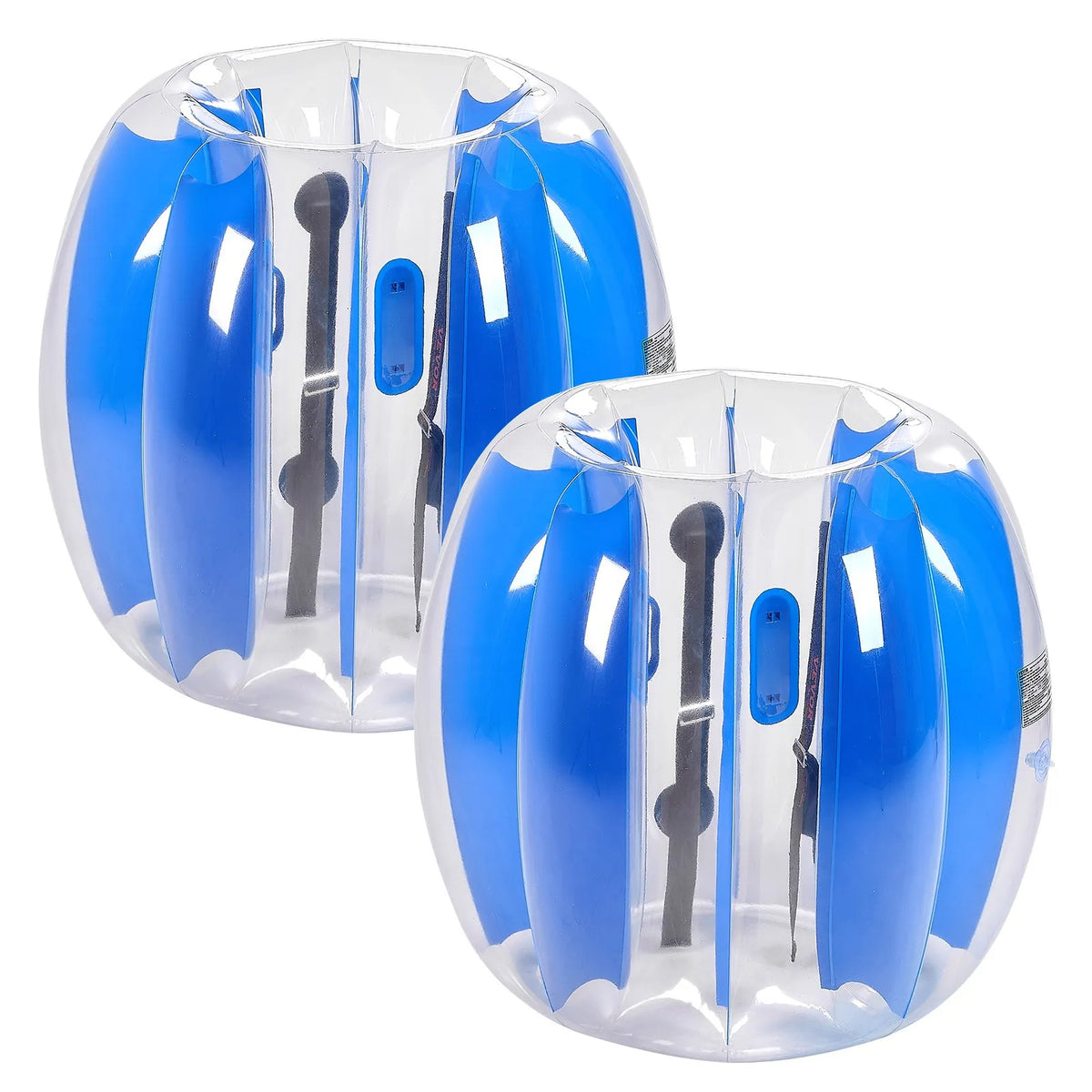 VEVOR täispuhutavad sumo-põrkepallid lastele 0,9 m, 0,3 mm PVC, 2 tk, sinised triibud